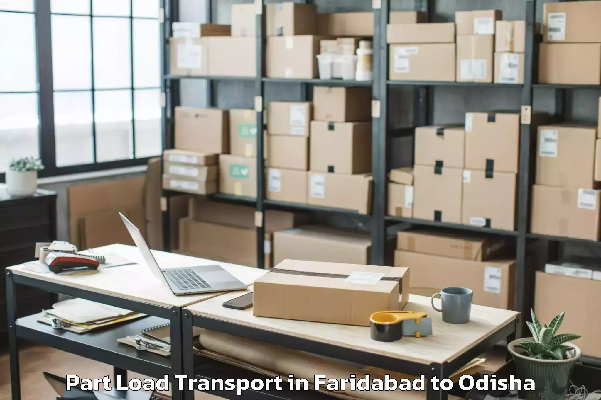 Trusted Faridabad to Aul Part Load Transport